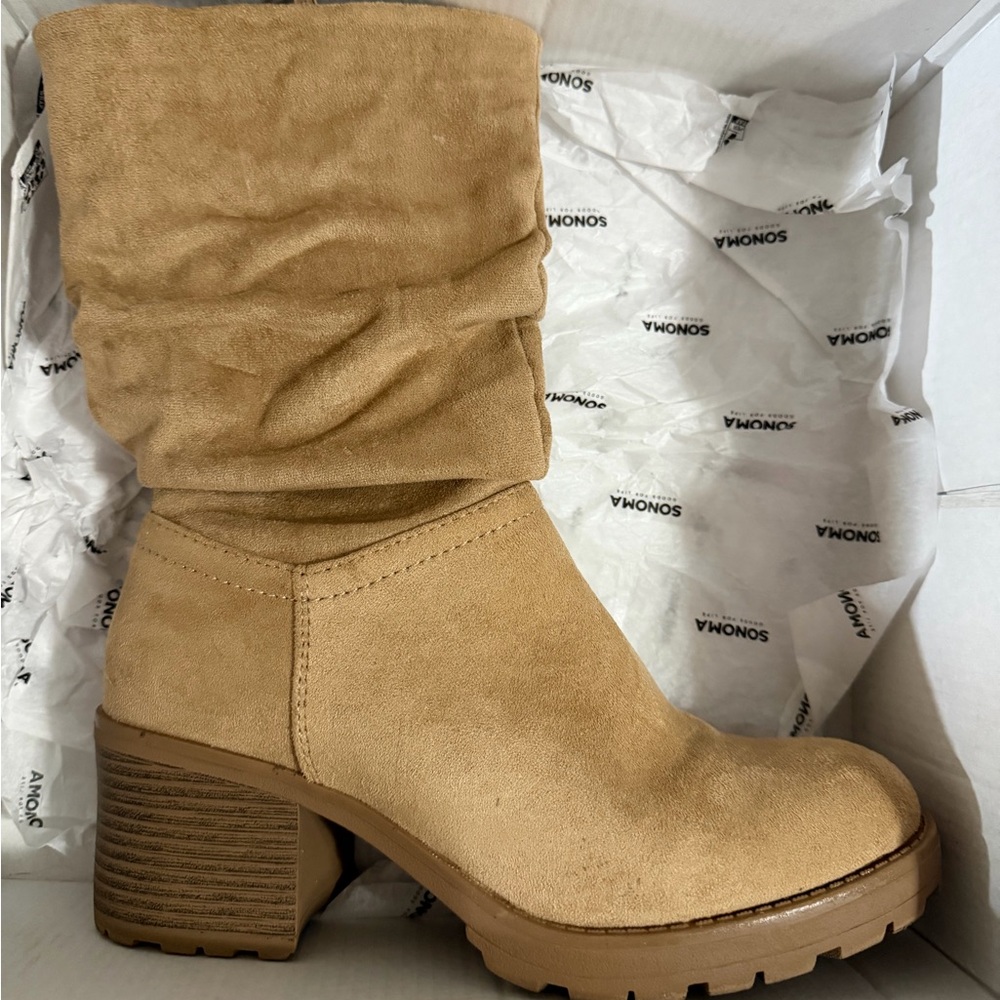 Sonoma Women's Tan Suede Boots
